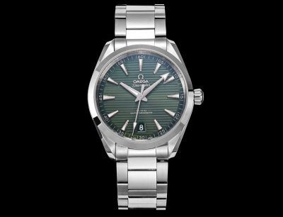 Omega 41*13.5MM 904L Steel Super-LumiNova Coating Stainless Steel Strap Green Dial Men Mechanical Watch